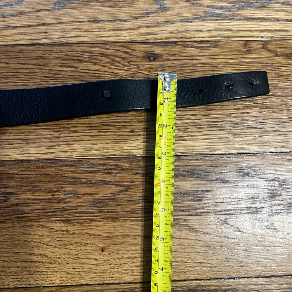 Casual Corner Black Wide Waist Belt with Matte Round Ring - Picture 6 of 11